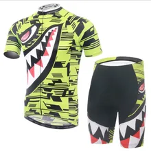 Q492 Акула Велоспорт Трикотажные изделия с коротким рукавом летние влагопоглощающие велосипедные Трикотажные изделия с коротким рукавом комплект