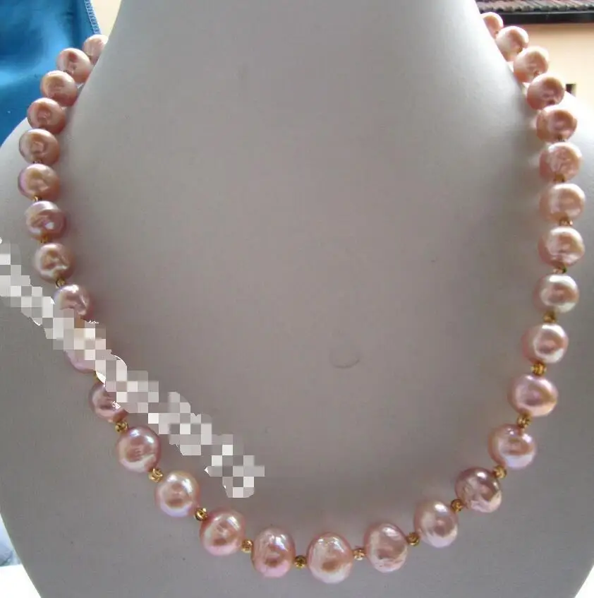 

Free Shipping >>FASHION 18" 9-10 MM SOUTH SEA NATURAL Multicolor PEARL NECKLACE 14K GOLD CLASP