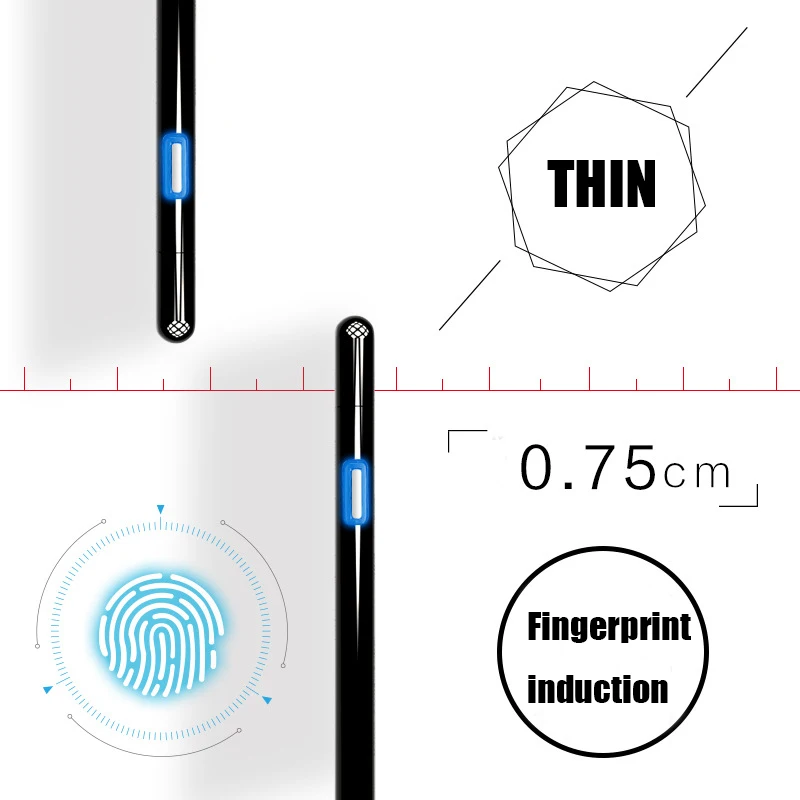 Latest-Ultra-thin-Fingerprint-Touch-Sensor-Cigarette-Lighter-Rechargeable-USB-Charging-Lighters-Plasma-Electric-Wire (2)
