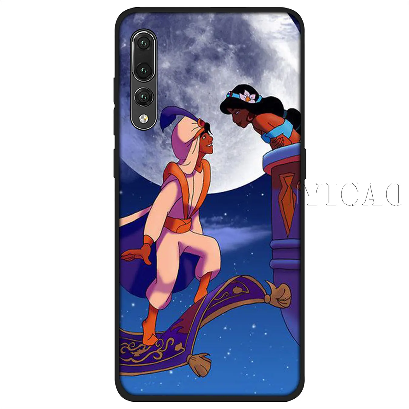 IYICAO Anime Aladdin Cartoon Soft Silicone Case for Huawei P30 P20 Pro P10 P9 P8 Lite Mini 2017 2016 2015 P Smart 2019 Cover