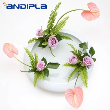 

Exquisite White Ceramic Vase Flower Pot Tabletop Hydroponic Planters Aroma Essential Oil Bottle Japanese Style Ikebana Flowerpot