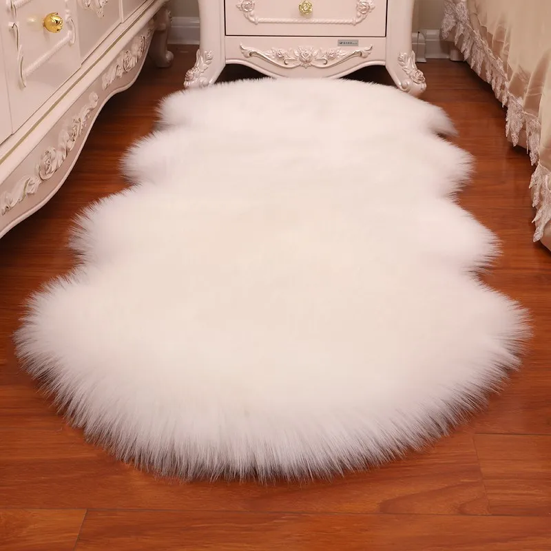 Faux Sheepskin Rug Area Rug for Living Room Cloakroom Bathroom Beds Bedside Floor Christmas Rug Sofa Chair Mats carpet