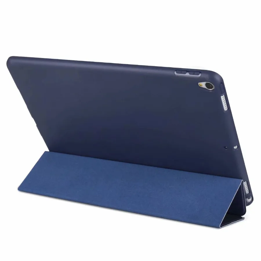 Для iPad Pro 10,5 Smart Case Мягкий силиконовый чехол из искусственной кожи трехслойный чехол-подставка для iPad Pro 10,5 чехол с принтом с автоматическим сном