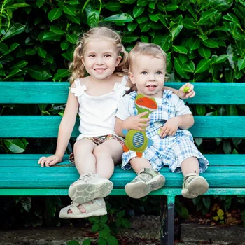 

2019 Newborn Infrant Baby Rattle Toys Animal Cute Monkey Handbells Plush Baby Toy with BB Sound Toy Gift Plush Doll