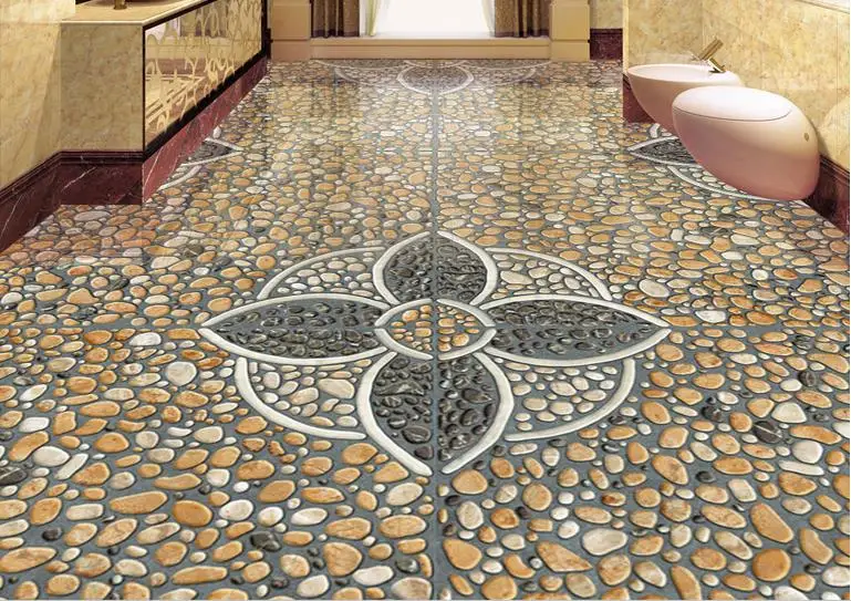 3d flooring wallpaper Custom pvc self adhesive luxury wallpaper