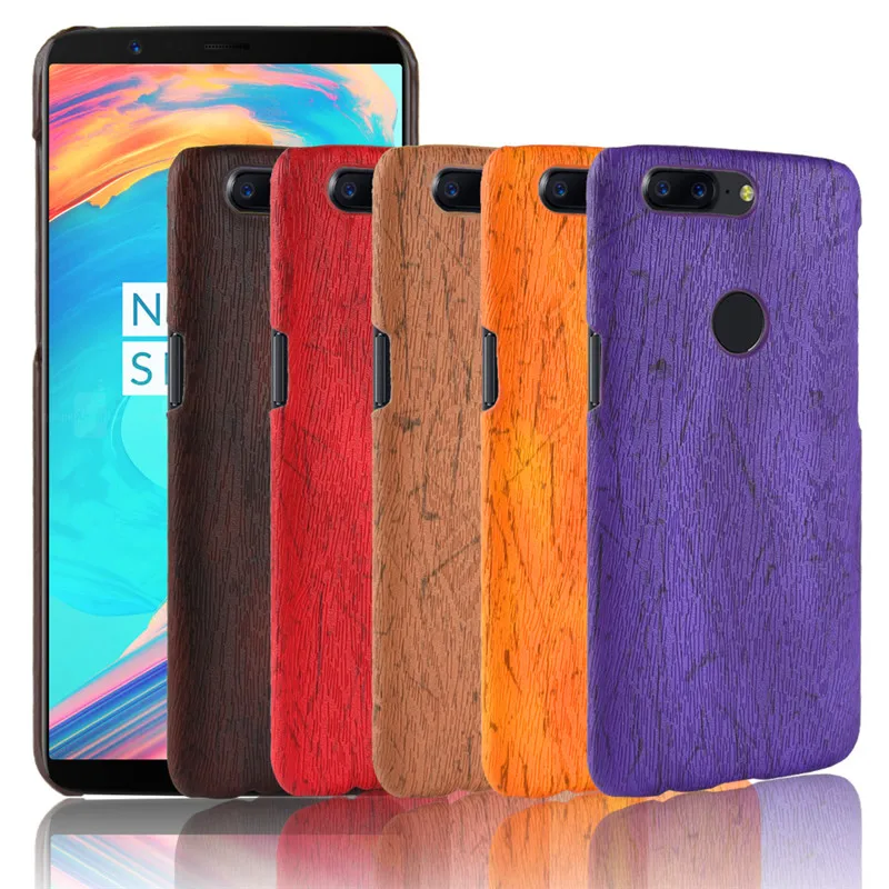 

Oneplus 5 One Plus 5T Case Wood Pattern Hard PC+PU Leather Back Cover Hard Phone Case for Oneplus 5T One Plus5 Hard Protector