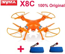 ( obtener una batería extra ) original Syma X8C joint Venture 2.4 G 4ch 6 Axis con 2MP cámara gran angular RTF helicóptero RC como DJI Phantom