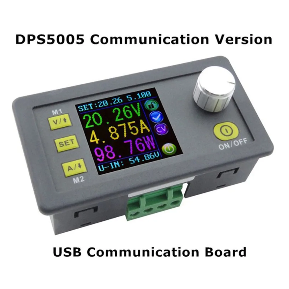 

Constant Voltage Current Step-down Adjustable DC Power Supply DPS5005 Voltage Converter LCD Voltmeter Communication Function