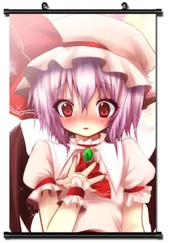 

Japanese Anime TouHou Project the Embodiment of Scarlet Flandre Remilia Scarlet Home Decor Wall Scroll Poster Decorative Picture