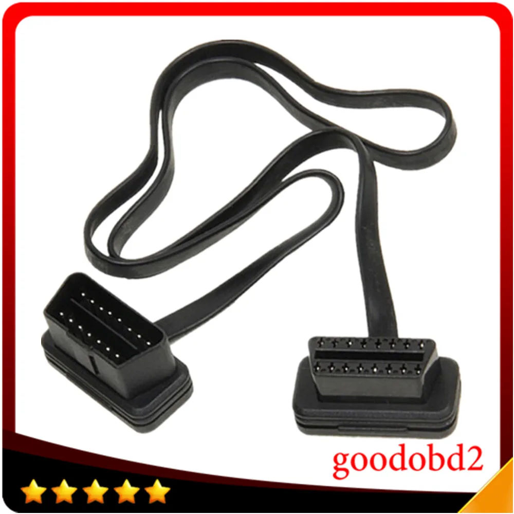

Flat 16Pin Male to Female Extension OBD2 Connector ELM327 Diagnostic Car Cable