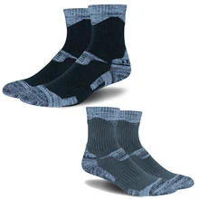 Мужские и женские зимние теплые лыжные носки, уличные походные велосипедные спортивные носки, утолщенные дышащие Термо носки для сноуборда, хлопковые Лыжные носки