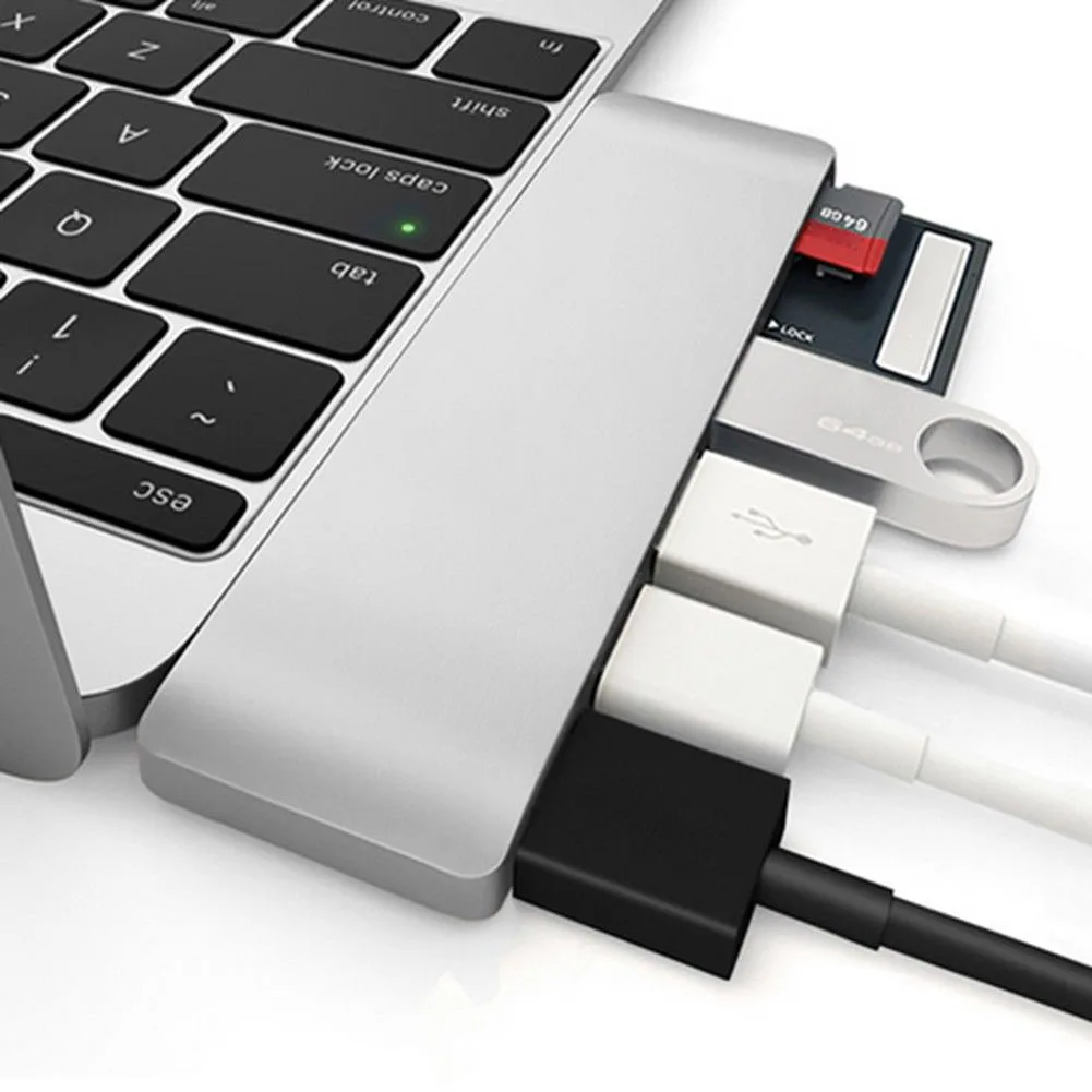 Тип-C к HDMI зарядка кардридер usb-концентратор, адаптер для MacBook Pro SD998
