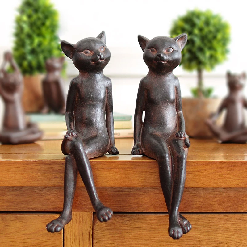 Фигурка кошки в американском стиле 2 шт./компл.|decorating style|decorative decorativedecorative home decor |