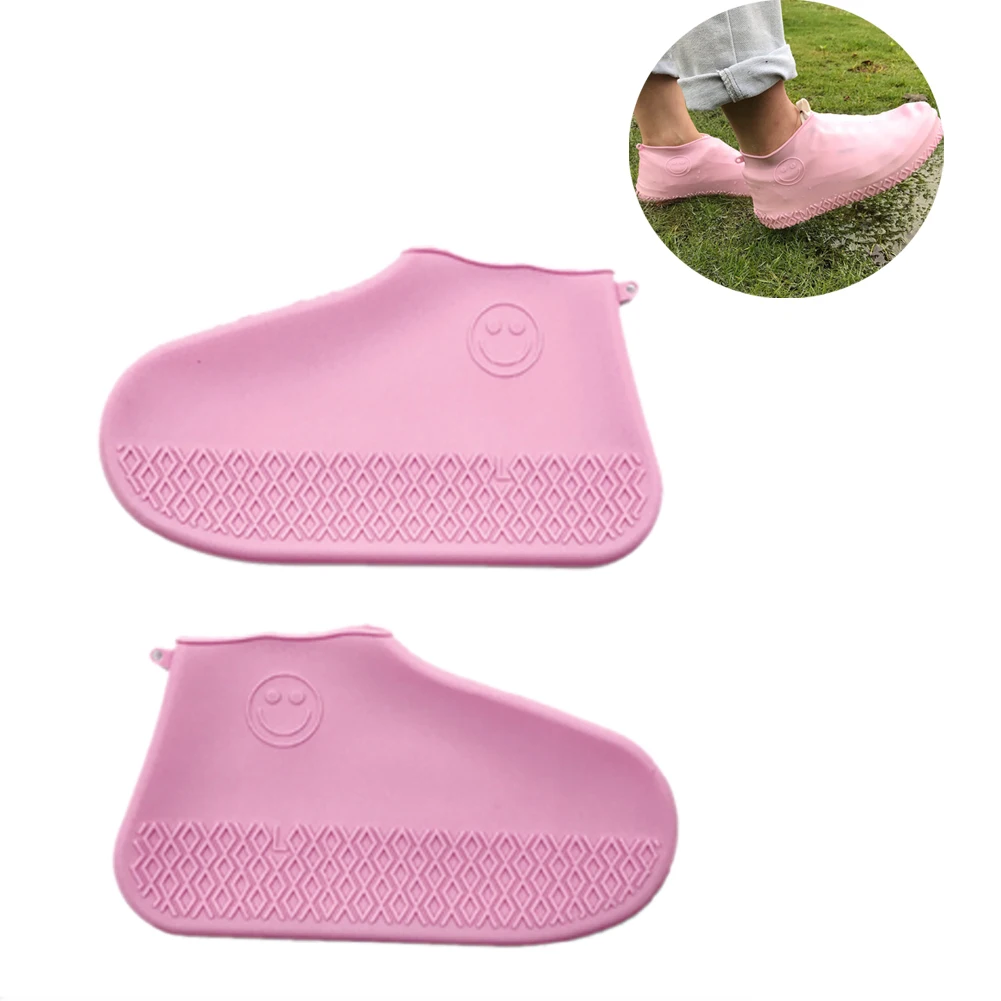 1 пара многоразовых водонепроницаемых резиновых сапог для дождливой обуви с защитой от скольжения S/M/L