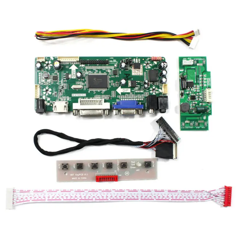 HDMI VGA DVI AUDIO input LCD Controller Board M.NT68676.2A work for 15.4inch LP154WE3-TLA1 B154SW02 V1 1680x1050 LCD panel