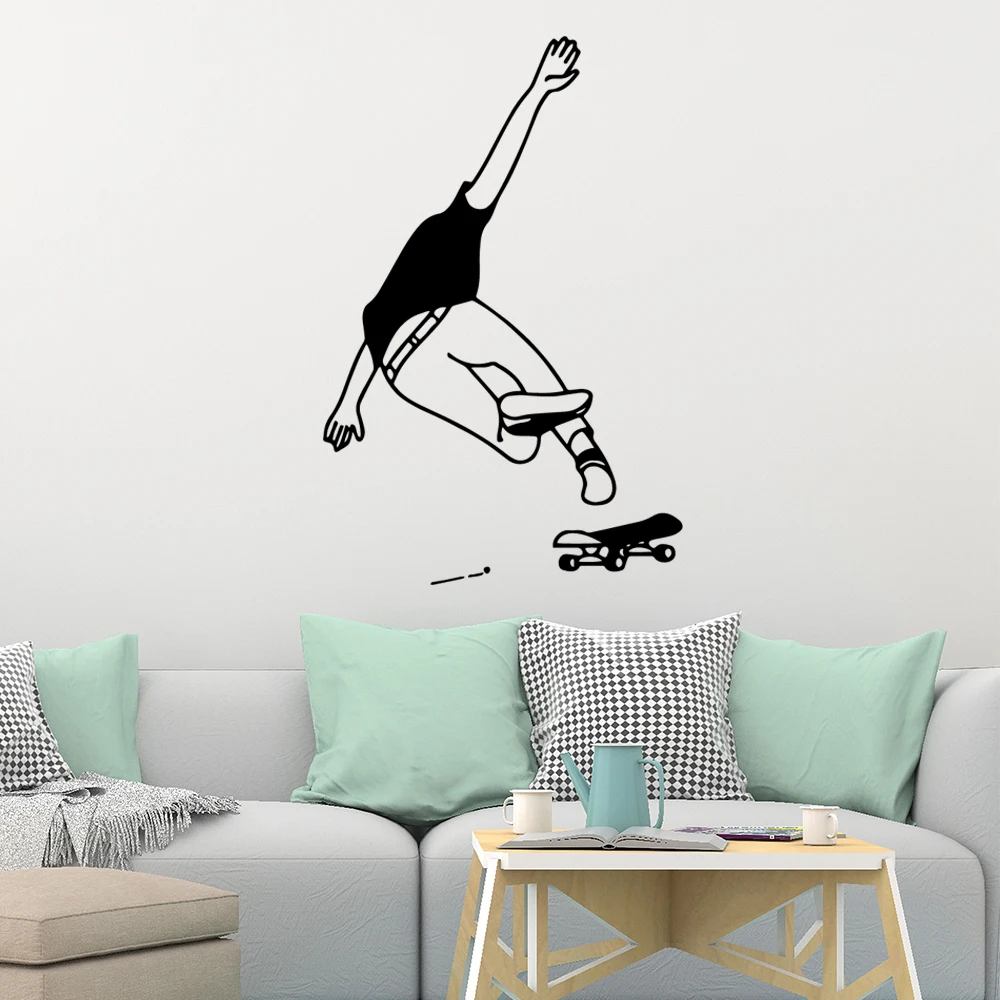 

Carved Skateboard Wallpaper Home Decoration Wall Sticker for Living Room Company School Office Decoration Wall Stickers