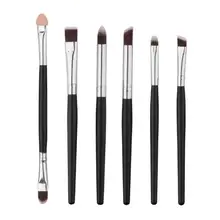 6Pcs/set Black Pro Makeup Brushes Set Make up Cosmetics Brush Eyeliner Eye shadow Eyebrow Lip Brush Cosmetic Tool 3jan11
