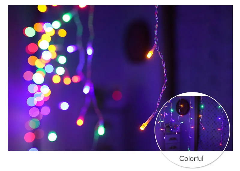 [DBF] 0,3-0,5 Droop 4M светодиодный гирлянда для занавесок, Рождественский светодиодный Сказочный свет для свадьбы/вечерние/занавески/крыши, украшение дома