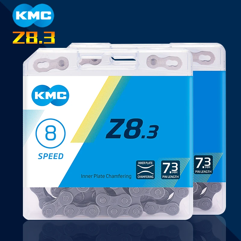 Цепь KMC Z8.3 6/7/8 speed 6s 7s 8 s для mtb шоссейного велосипеда, содержит запасные части для велосипеда, велосипедные аксессуары с 116 звеньями