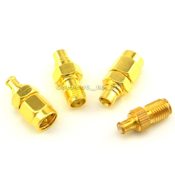 

10 Pieces SMA-MCX RF Adapter Kit SMA to MCX 4 type RF Goldplated Straight Connector Adapter