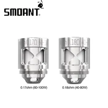 

Original Smoant Naboo Mesh Coil 3pcs/pack 0.17ohm / 0.18ohm for Smoant Naboo Atomizer Eletronic Cigarette Coil Head Vaping Part