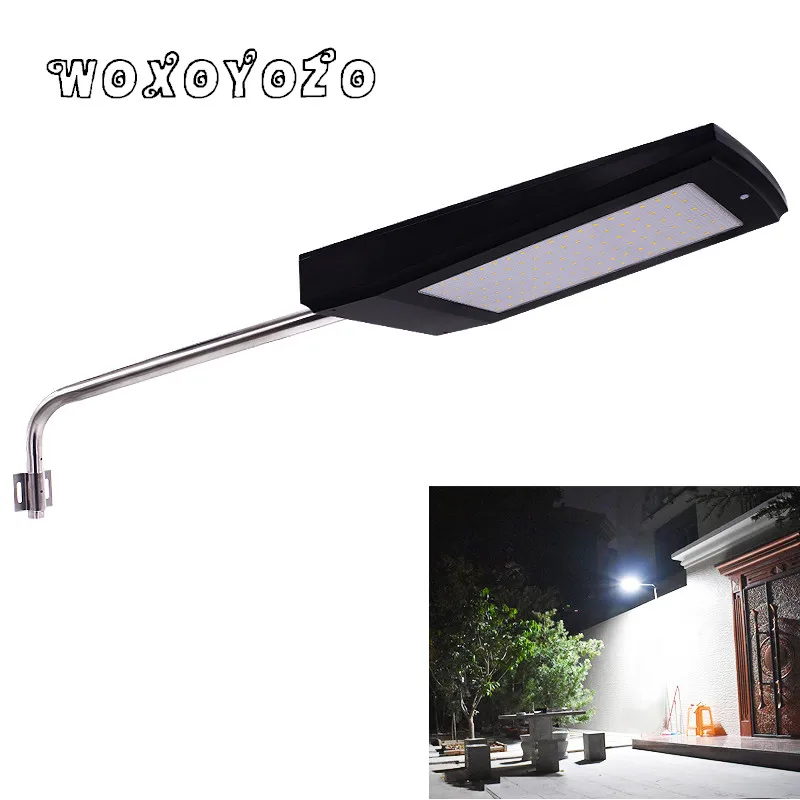 Nieuwe 108 LEDs 2100LM Zonne-energie Radar Motion Sensor Wandlamp Outdoor Waterdichte Spaarlamp Straat Yard Path Tuin Nieuwe 108 LEDs 2100LM Zonne-energie Radar Motion Sensor Wandlamp Outdoor Waterdichte Spaarlamp Straat Yard Path Tuin