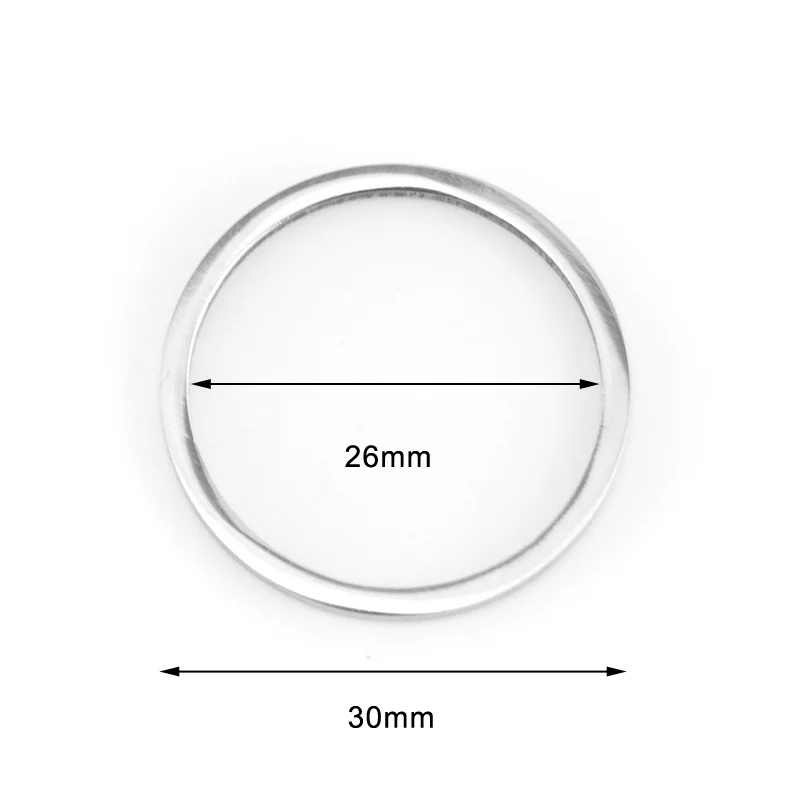 

50pcs 1.18inch 30mm annulus round circle Tags Pendants diy for Necklace bracelet high polish stainless steel Pendants