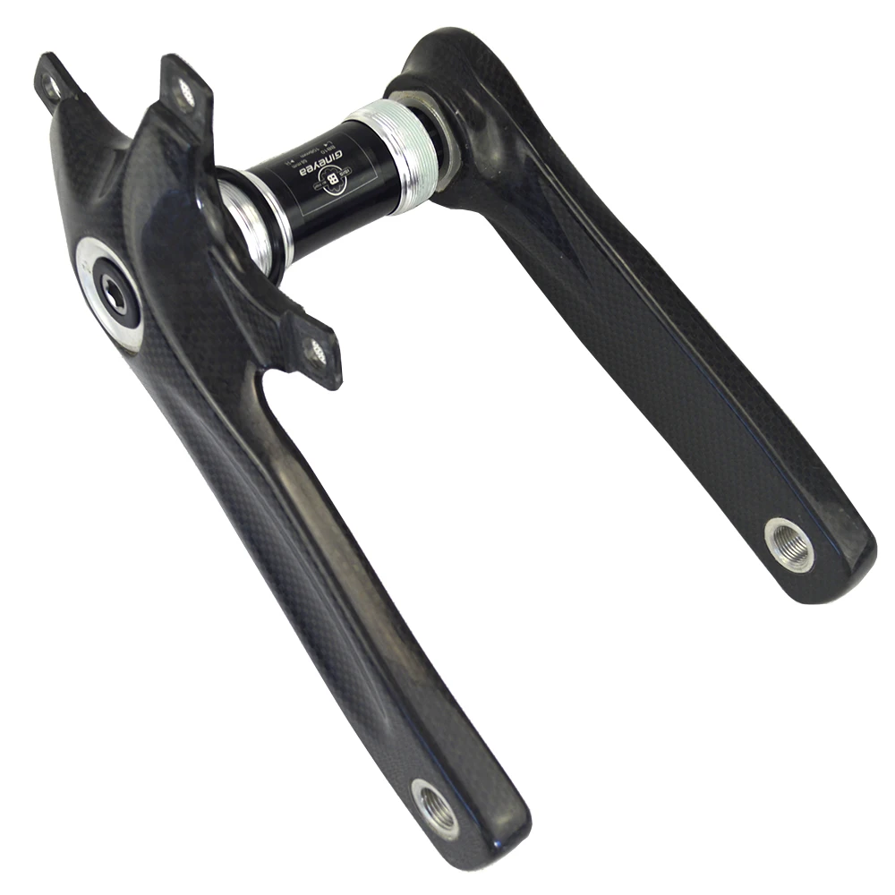 3K Carbon Crank Road Bike Crank BCD130mm road font b Bicycle b font Crank Bike Crankset