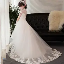 Платье принцессы с цветочным узором для девочек; летнее платье-пачка на свадьбу, день рождения, вечеринку; платья для девочек; Детский костюм; подростковый Выпускной дизайн; HW2333