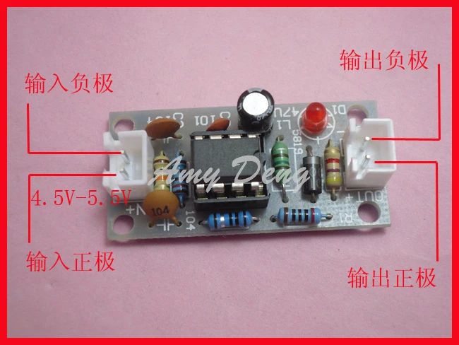 10 шт./лот литр 5 В Boost 12 В Совета Повышение модуль 3 В до 5 В MC34063 Boost модуль pcb доска пространство