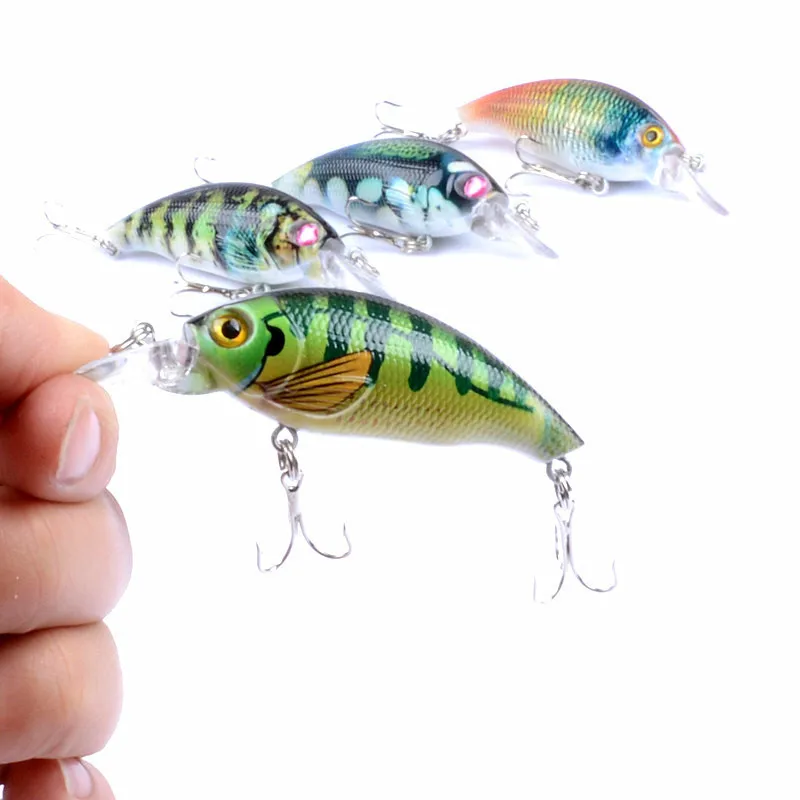 

1Pcs7.5cm/8.4g Bionic Fishiing Lure Hard Baits Color Painting Crank Artificiais Peche Leurre Jerkbaits For Pike Fishing