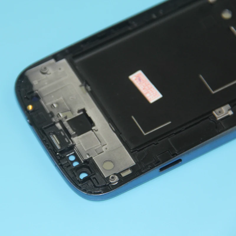 ЖК дисплей для samsung s3 i9300 белая синяя рамка i9300|Экраны мобильных телефонов| |