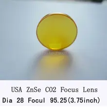 США Znse co2 Лазерная линза 28 мм диаметр 95,25 мм фокус для co2 лазер для лазерной гравировки и резки