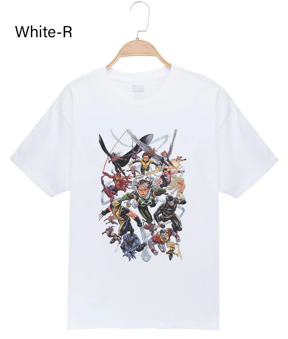Брендовая одежда г. Летняя футболка с супергероями крутая Мужская футболка с рисунком из мультфильма «лазание хладагента» хлопковые футболки с забавным принтом - Цвет: White R