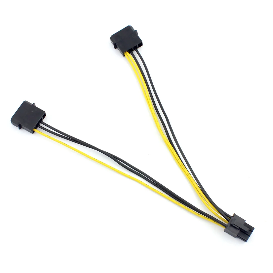 Высокое качество 18AWG 20 см двойной 4 Pin P 6 PCI E внешняя видеокарта кабель питания
