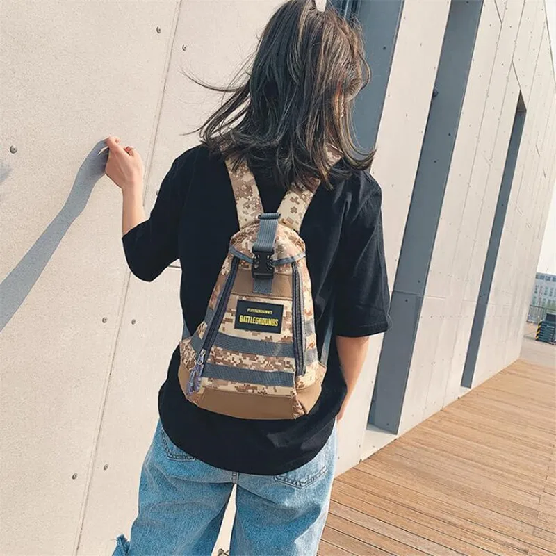  Game PUBG Level 1 Packages Multifunction Camouflage Cosplay Costumes Porps Students School Bag Back