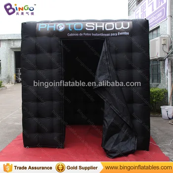 

FREE POSTAGE 2.4x2.4x2.4m inflatable black photo shoot booth air blow photography kiosks tent personalized for advert sales item