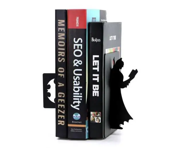 Бэтмен Ironman простая книга школьников стенд металлические железные книгодержатели держатель креативные школьные канцелярские принадлежности и офис Sup