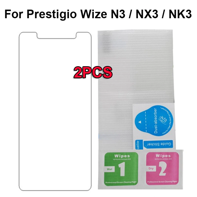 

2PC Prestigio Wize N3 / NX3 / NK3 Screen Protector Tempered Glass Film For Prestigio Wize N3 Anti-Explosion Protective Film Case