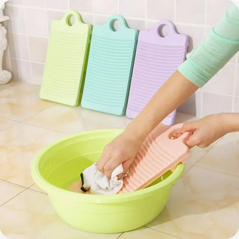 

Mini Thick Home Children's Clothes Washboard Multi-function Washing Clean Frosted Board Plastic Hanging Fixed Tripod Washboard