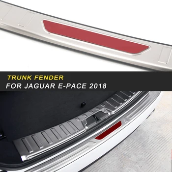 

Car Stainless Steel Rear Trunk Pad Fender Car Interior Accessories for Jaguar E-Pace 2018 Rear Bumper Foot Plate
