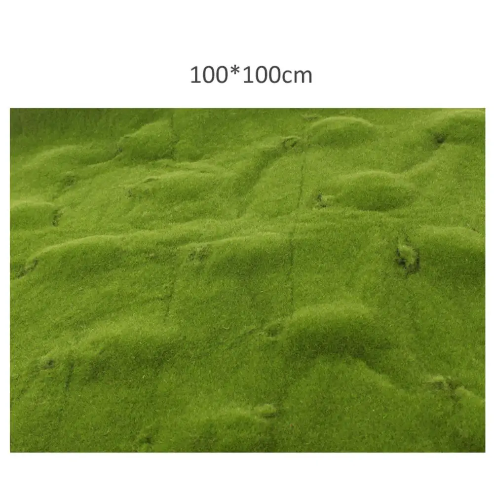 1 м x 1 м Искусственный мох газон мини-Сказочный Сад имитация растений декоративный газон свадебный фестиваль Крытый открытый окно украшение - Цвет: Concave Convex shape