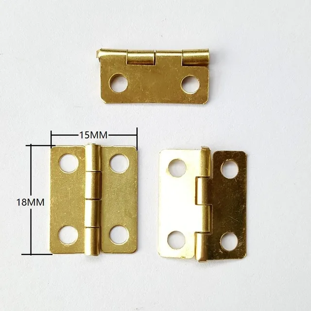 1000pcs/lot 18*15mm Small Brass Hinges For Wholesale Wooden Plated Box  Craft Gift Box Decoration - Furniture Hinges - AliExpress