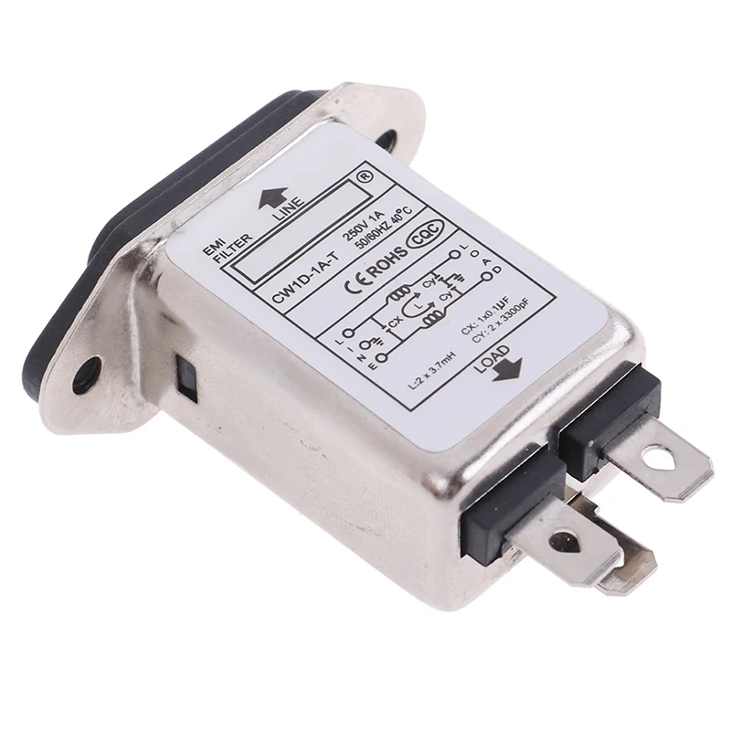 Фильтр EMI RFI AC 250V 1A 3A 6A CW1D 1/3/6A T подавитель шума|Электрические розетки| |