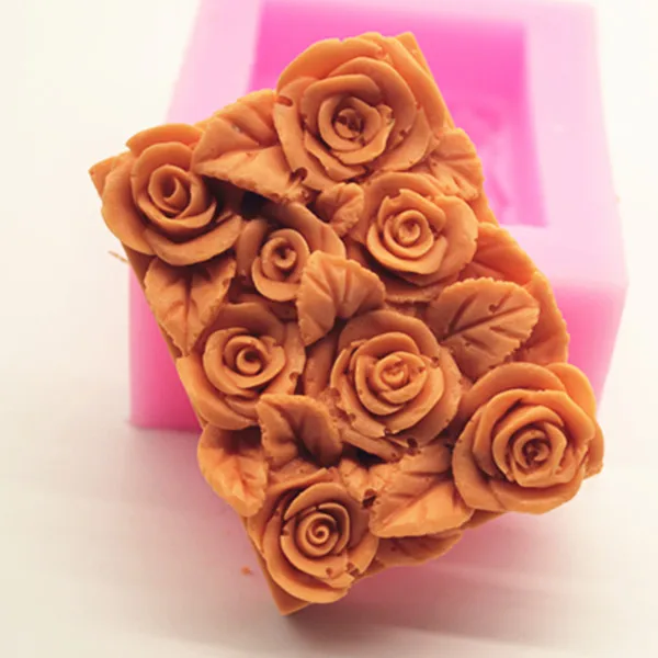 

Many Roses soap Mold / hand making soap Molds / silicone soap rose mould