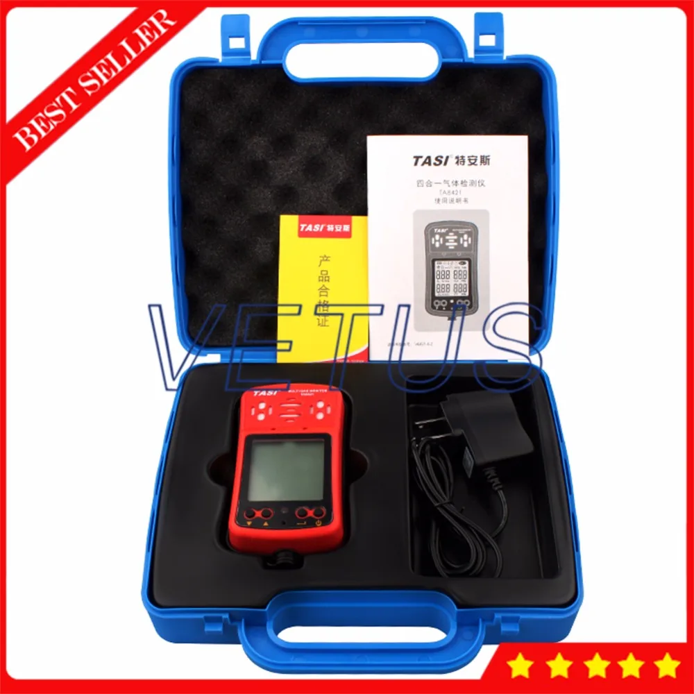 

Multi Gas Monitor Handheld gas detector TA8421 Oxygen O2 Carbon Monoxide CO Hydrothion Combustible Gas 4 in 1 Gas Analyzer