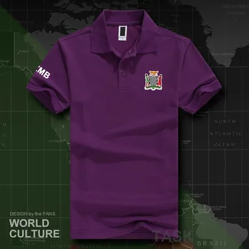 

Republic of Zambia ZMB polo shirts men short sleeve white brands printed for country 2018 cotton nation emblem new fashion