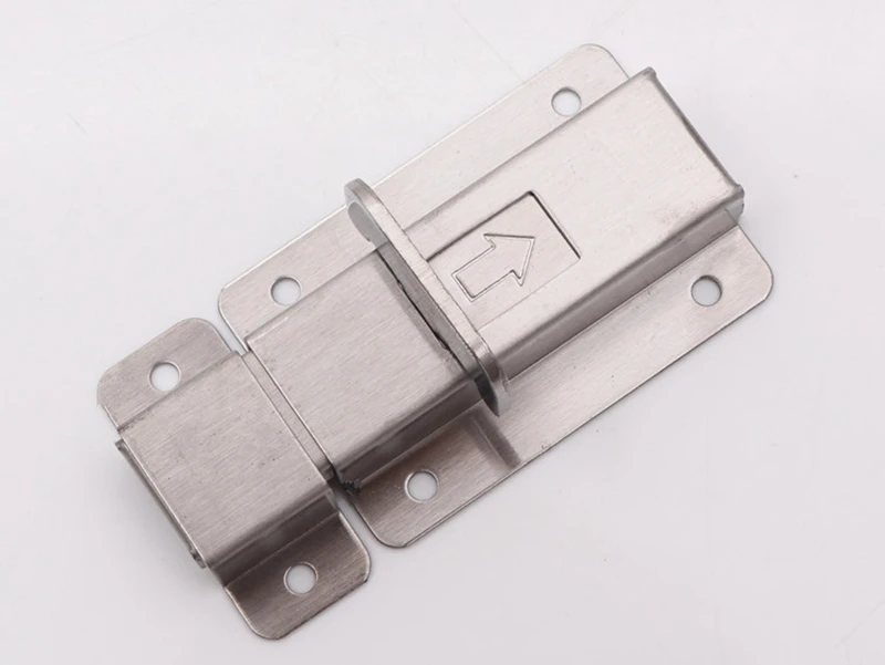 Stainless Steel Door Latch Barrel Bolt Latch Hasp Stapler Gate Lock Safety Easy To Install 6