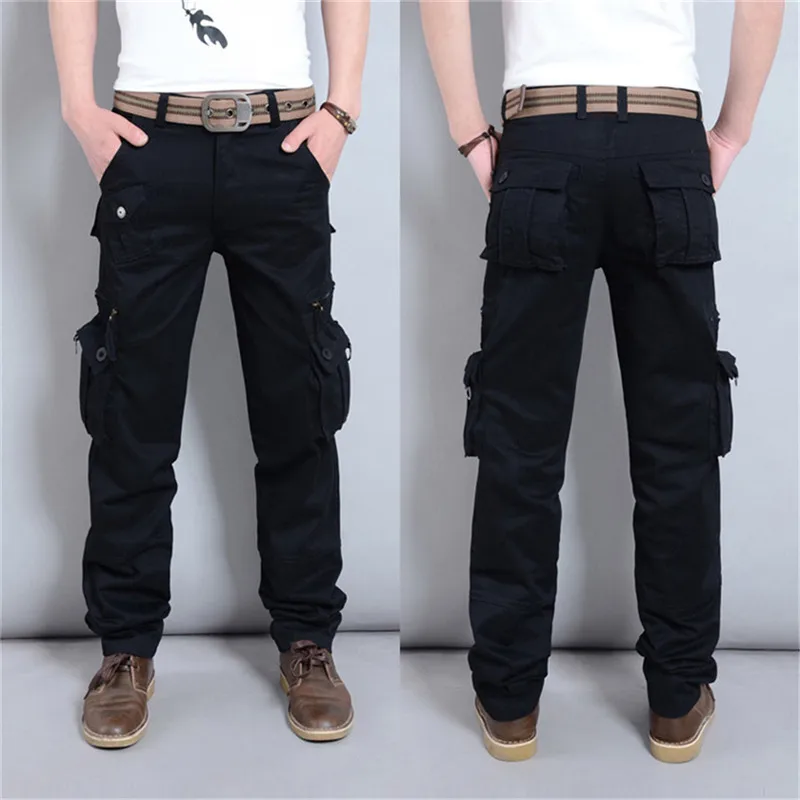 3 цвета на открытом воздухе мужской брюки Regular установки длинные прямые Стиль модные брюки-карго Для мужчин рабочих Капри LG483