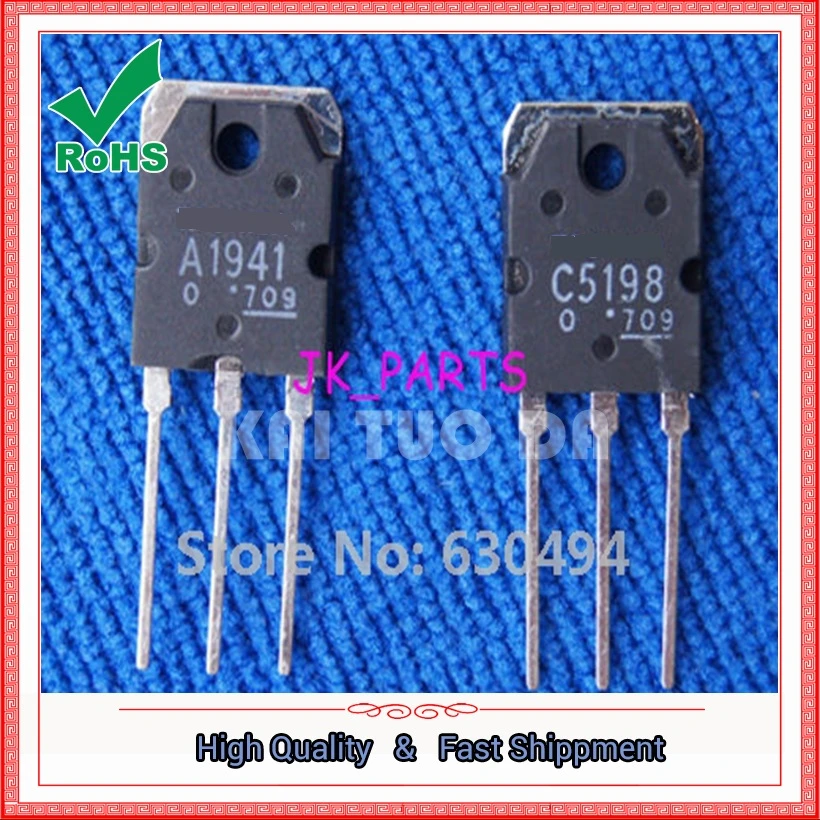 Free Shipping 1pair(2pcs) Original 2sa1941 & 2sc5198 Transistor A1941